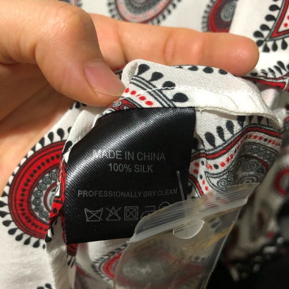 High quality silk blouse 100% silk - Picture 3 of 3